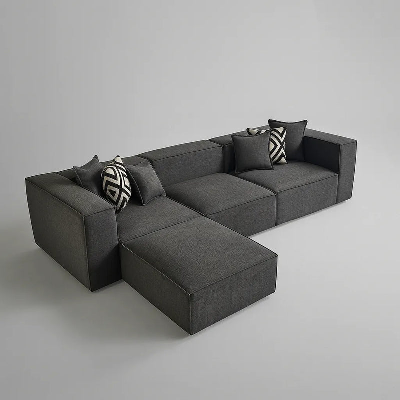 CANAPÉ D'ANGLE 310CM GALA + POUF