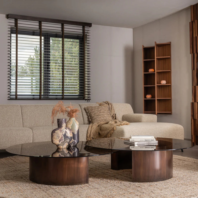 Table basse en verre Guna