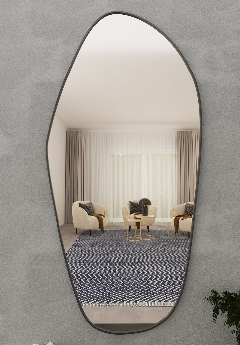 Grands miroirs muraux asymétriques irréguliers