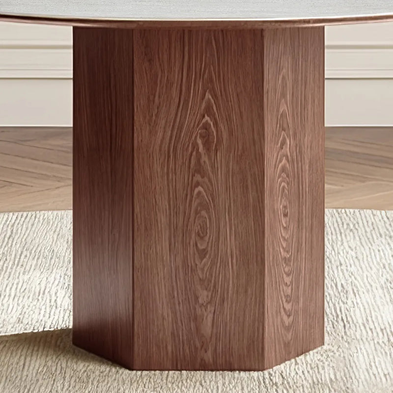 Table à manger ronde Thorsten avec 6 chaises