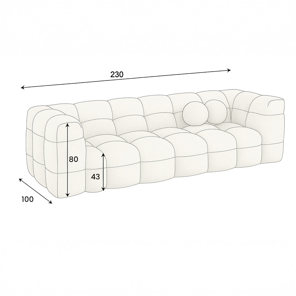 CANAPÉ LUNA + POUF