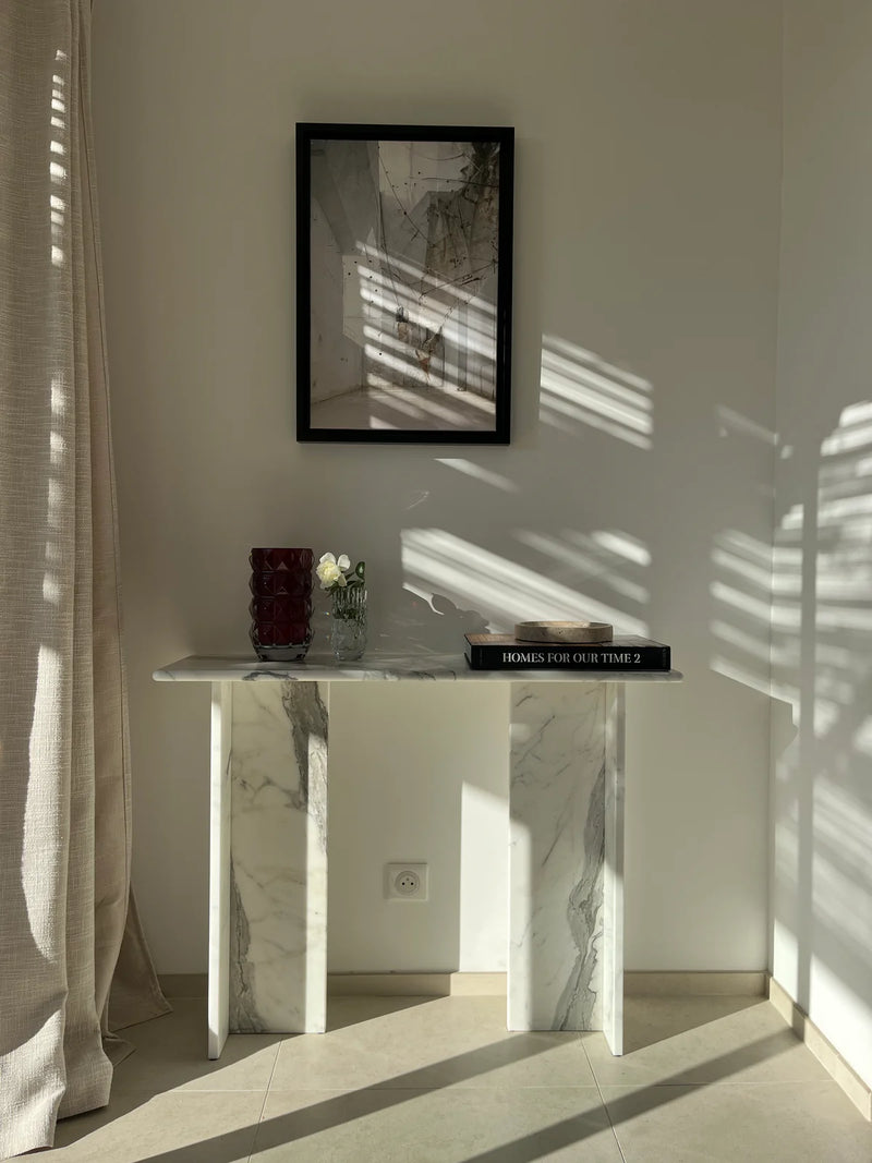 Console signature x 100% Marbre