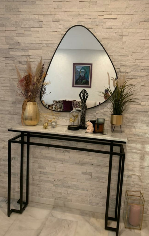 Console LEEBERTY en fer forgé et marbre