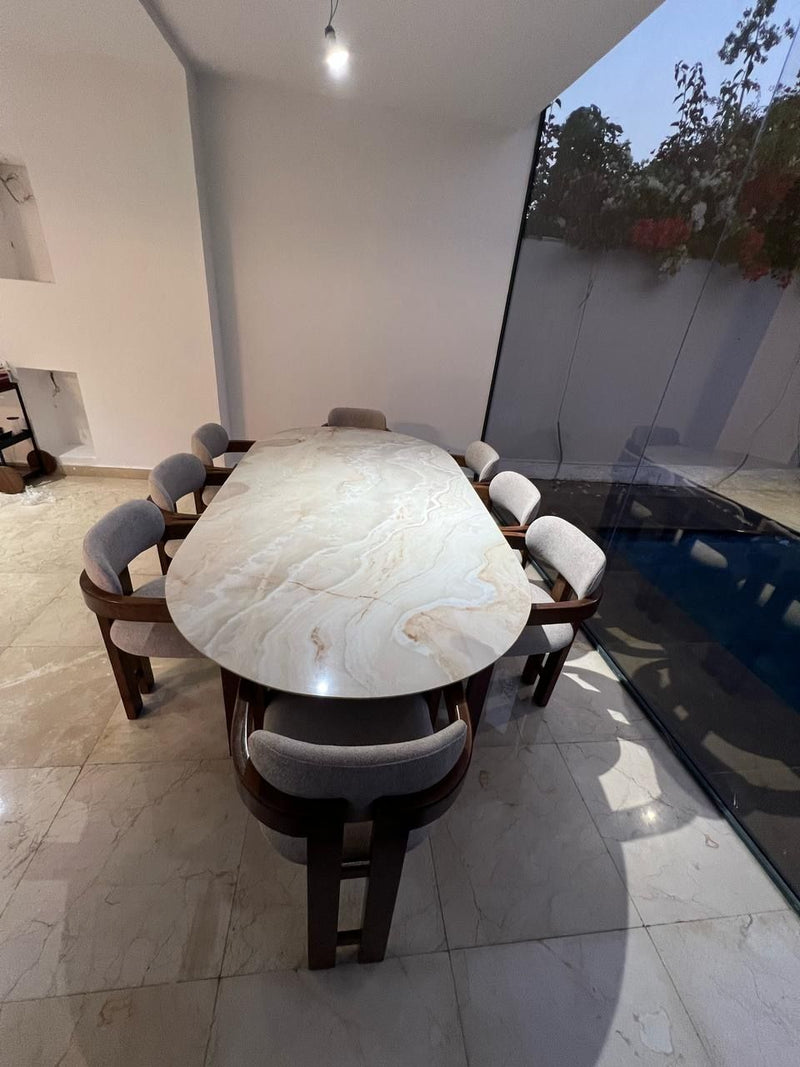 Table à Manger Céramique Prestige 8 chaises Model M