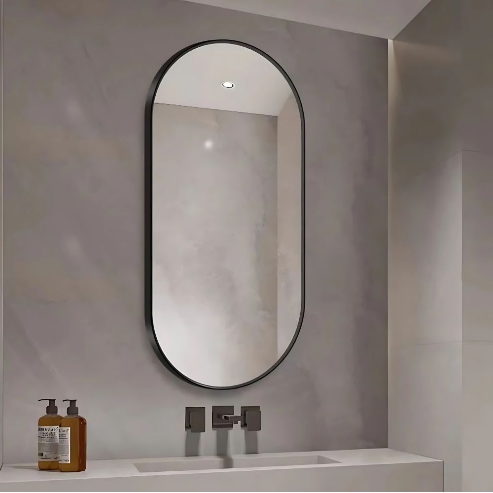 2 Miroir salle de bain ovale