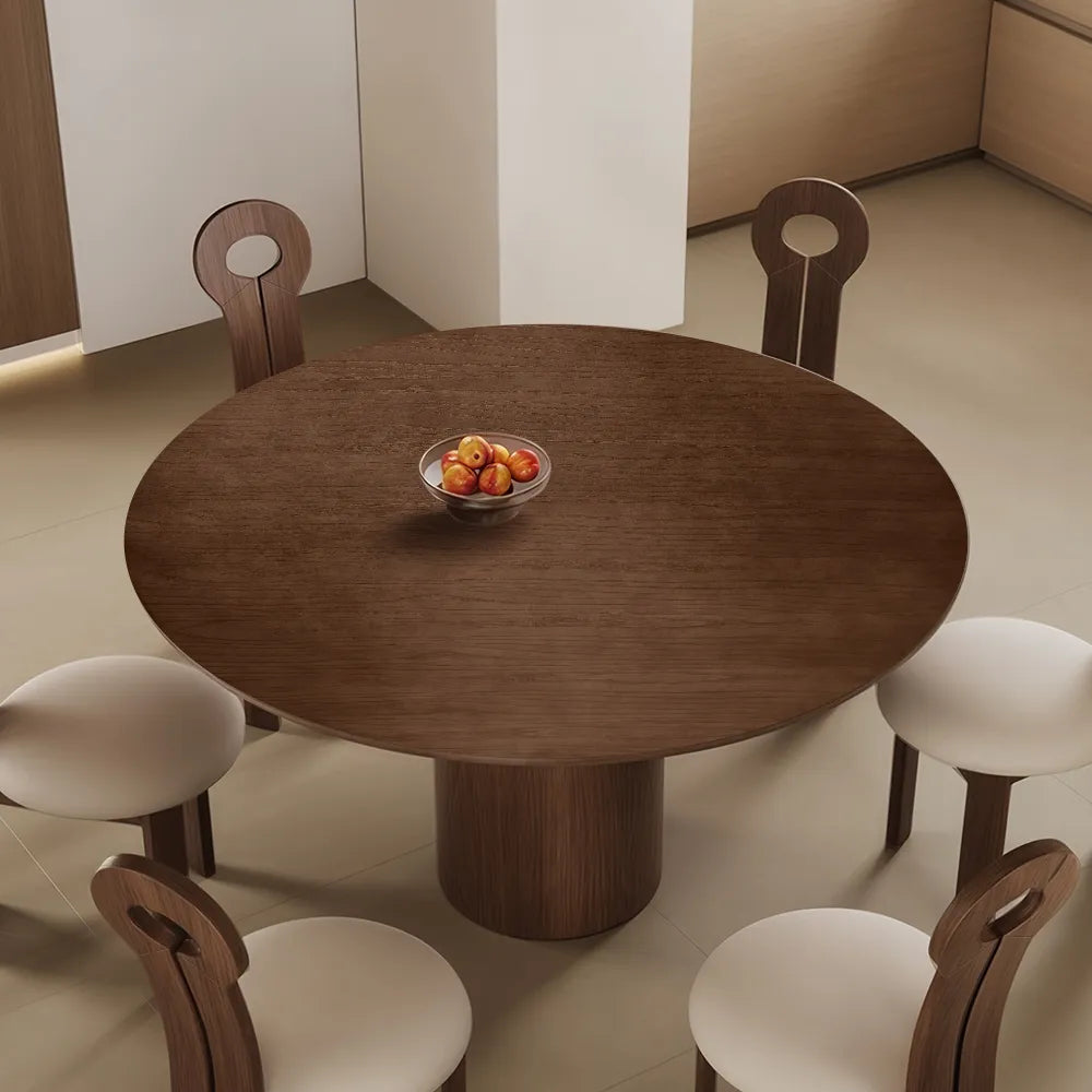 Table a manger ronde en bois magnus
