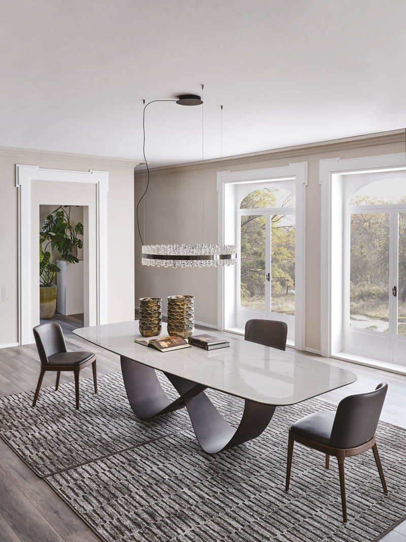 Table en porcelaine papillon