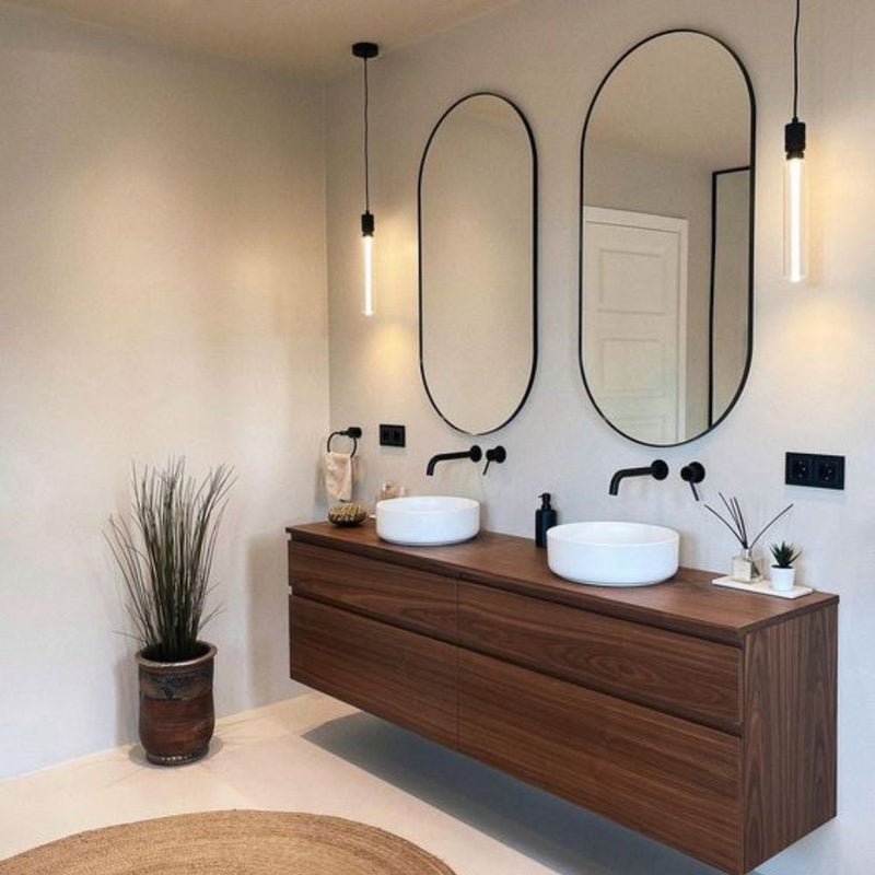 2 Miroir salle de bain ovale