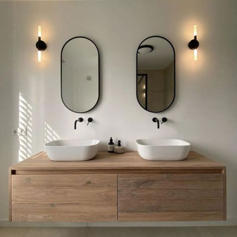 2 Miroir salle de bain ovale