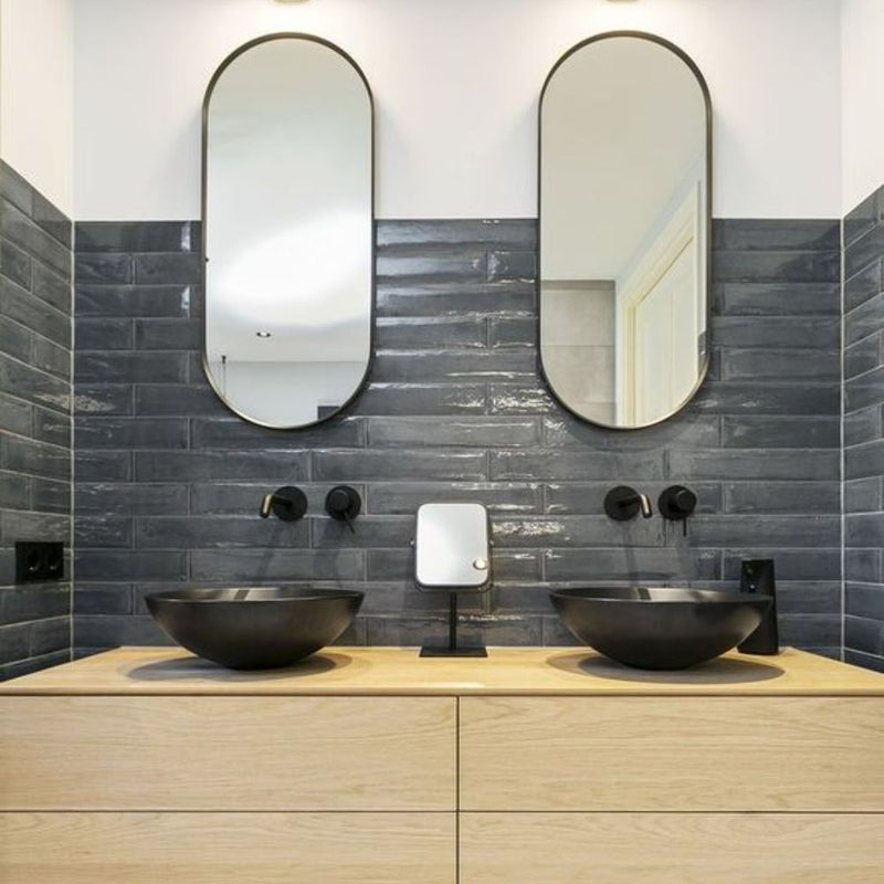 2 Miroir salle de bain ovale