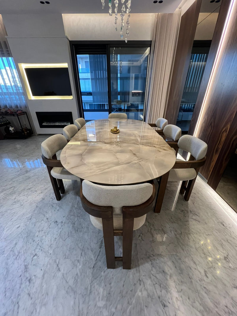 Table à Manger Céramique Prestige 8 chaises Model M