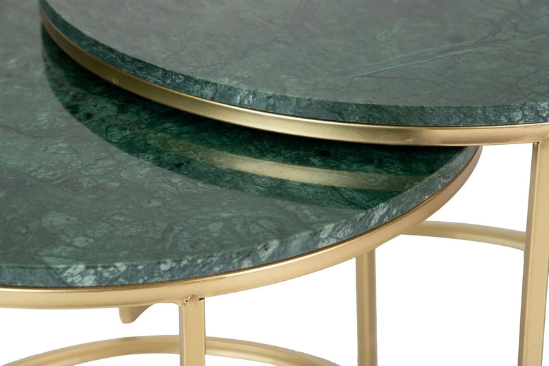 Duo de Tables Basses – Marbre