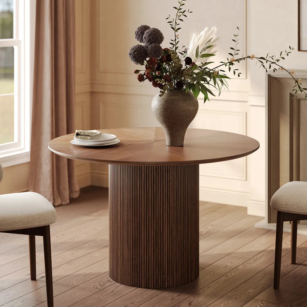 Table a manger ronde en bois magnus