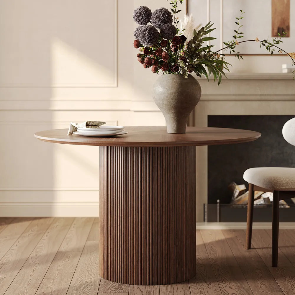 Table a manger ronde en bois magnus