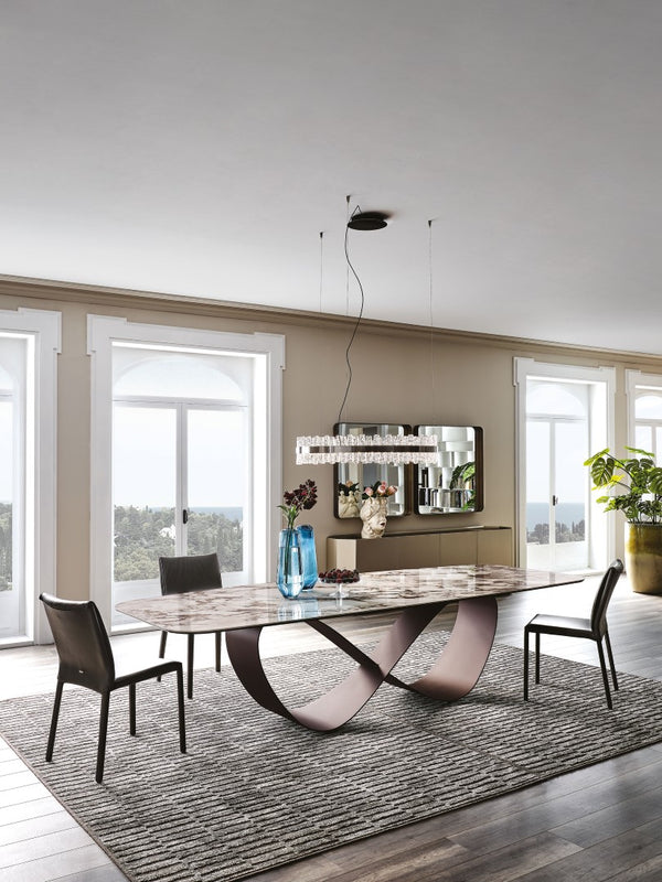 Table en porcelaine papillon