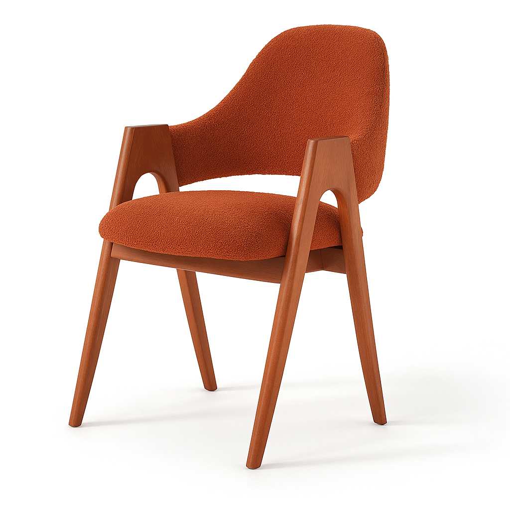 Table Élégance Bois  ktab  140\140 cm et 8 Chaises model (Alpha)