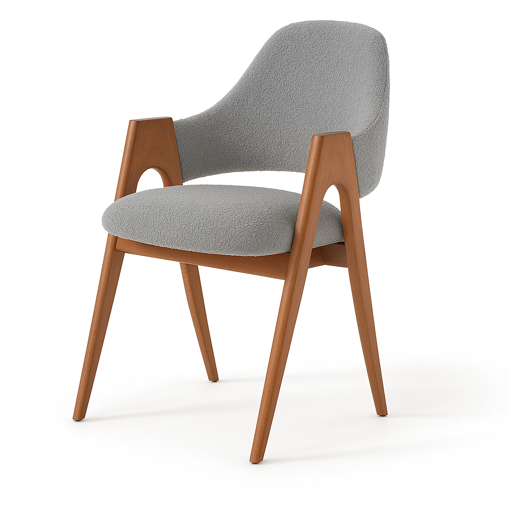 Table Élégance Bois  ktab  140\140 cm et 8 Chaises model (Alpha)
