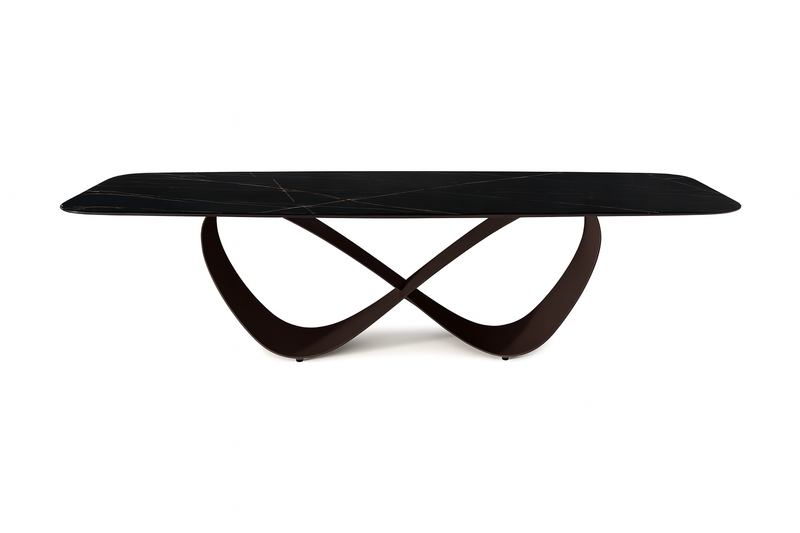 Table en porcelaine papillon