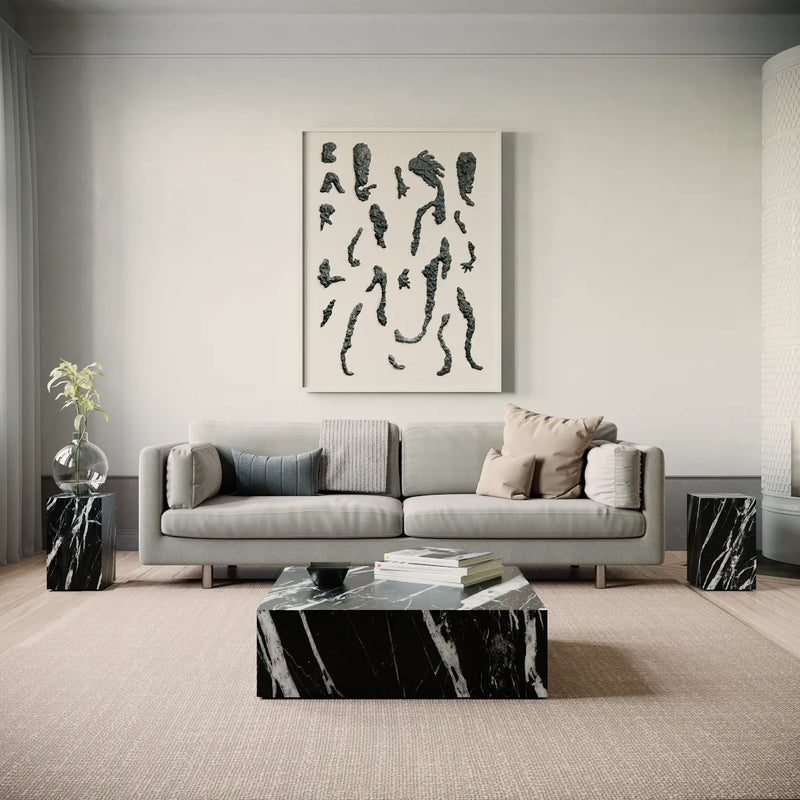 Table basse en marbre noir | Grado Sugar