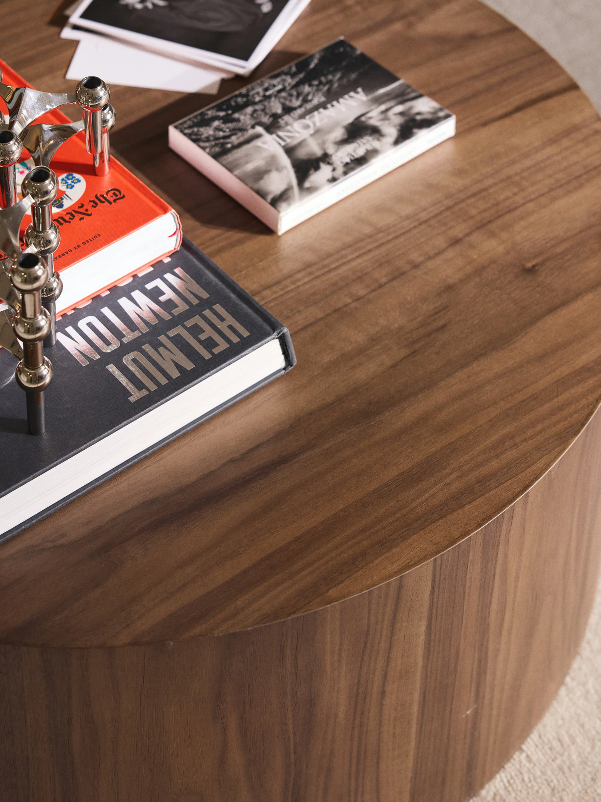 Table Basse Ronde en Bois Dan