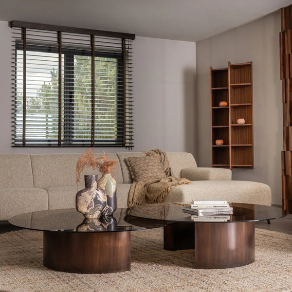 Table basse en verre Guna