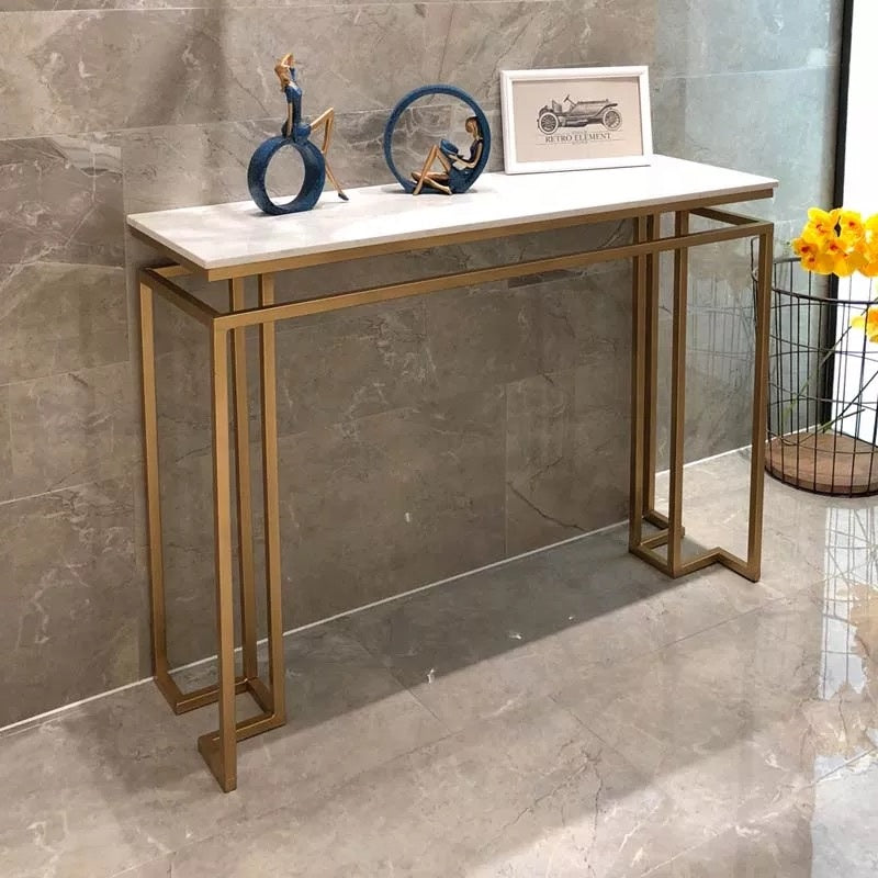 Console LEEBERTY en fer forgé et marbre