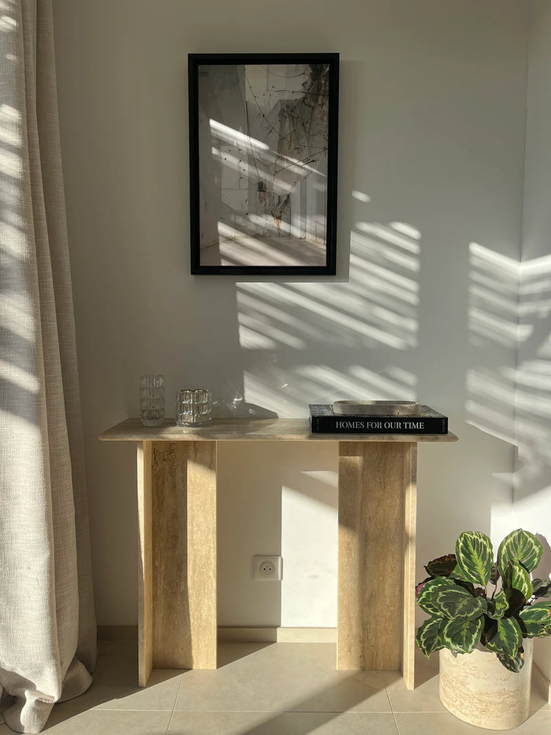 Console signature x 100% Marbre