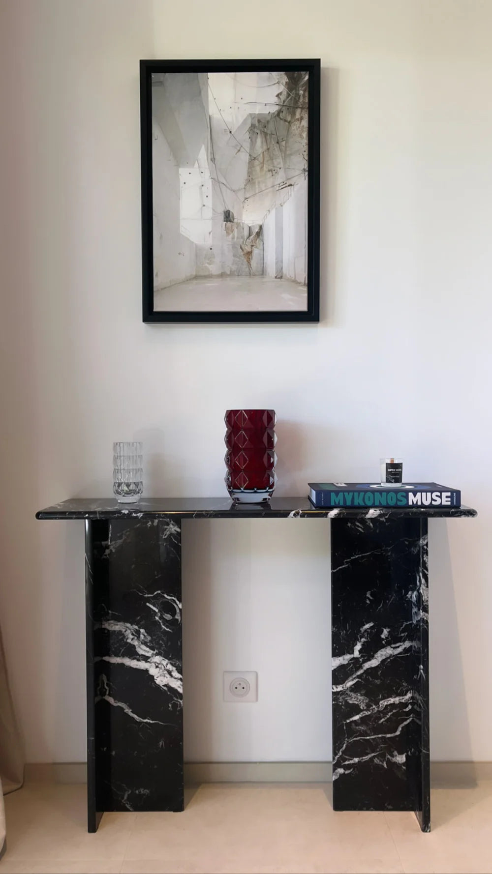 Console signature x 100% Marbre