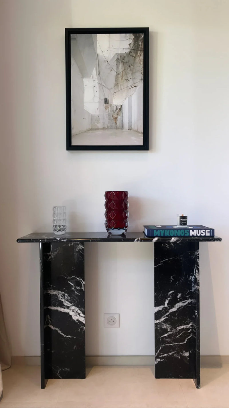 Console signature x 100% Marbre