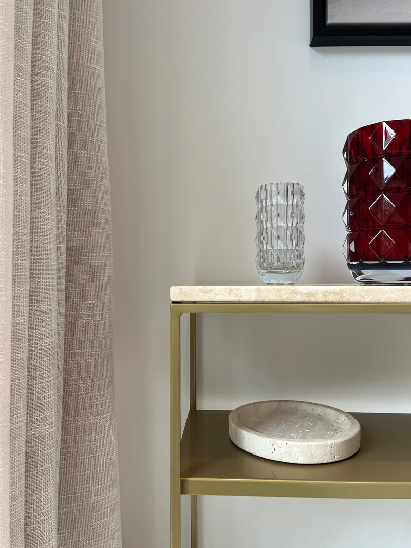 Console avec étagère &amp; plateau marbre&nbsp;