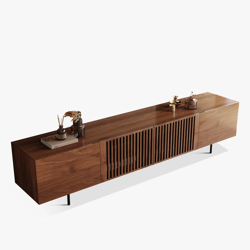 Meuble TV en panneaux de fibres Roanoke pour téléviseurs