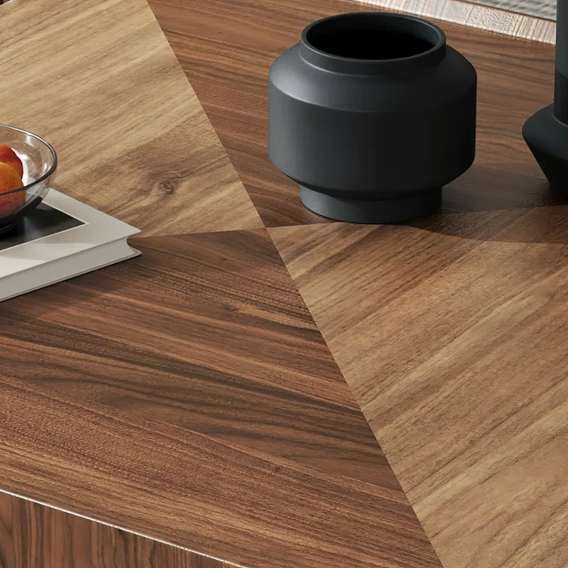 Table basse carrée en noyer