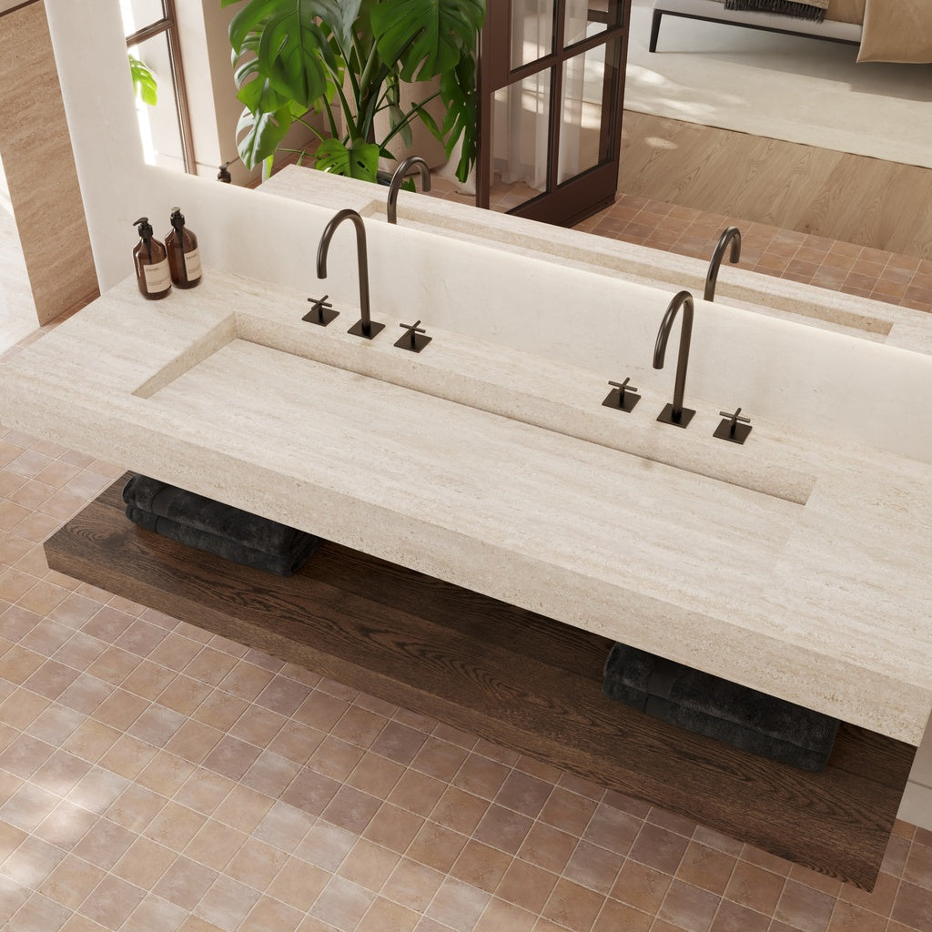 Sagitta Plus Slim - Vasque murale en Marbre