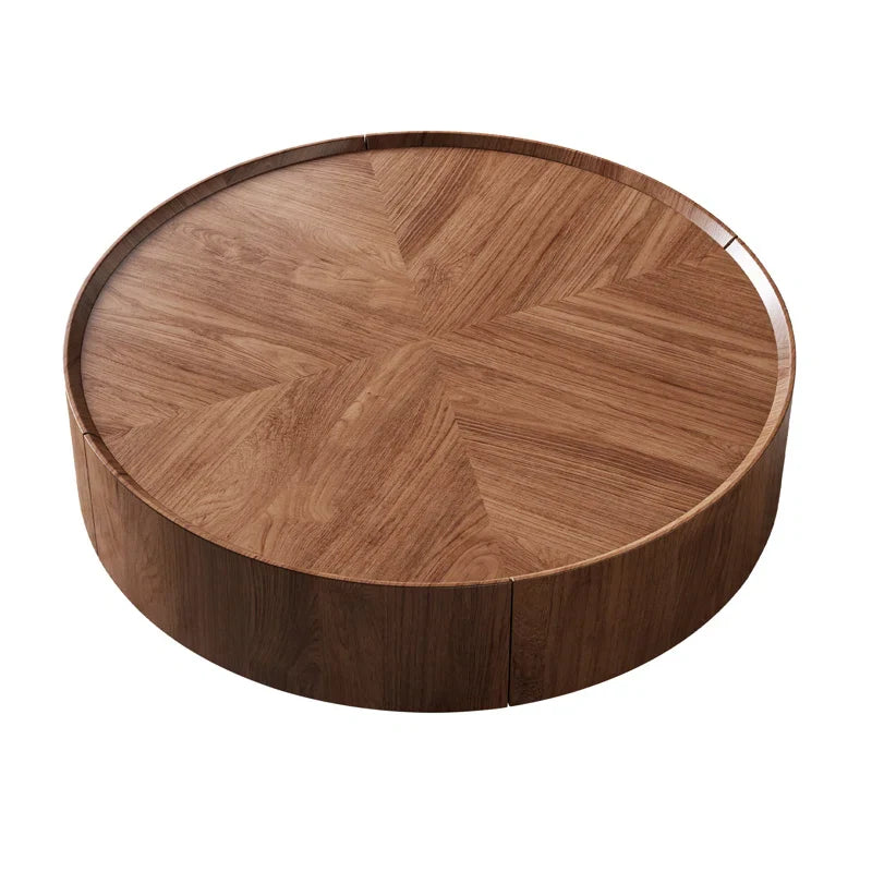 Table Basse Ronde avec Rangement