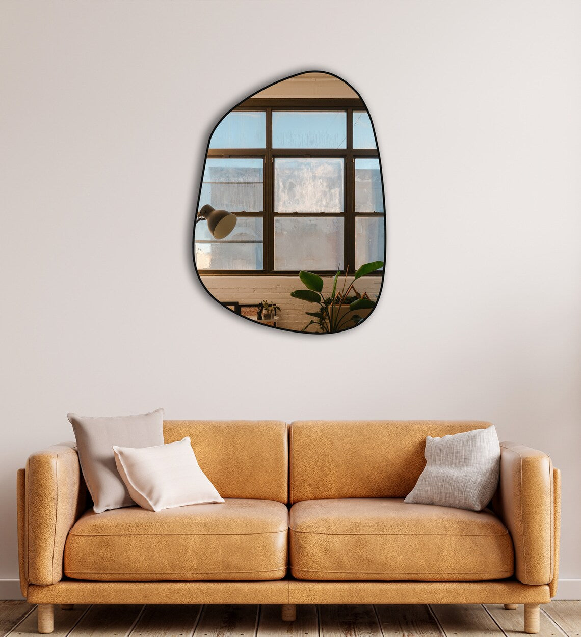 Miroir cerclé de métal