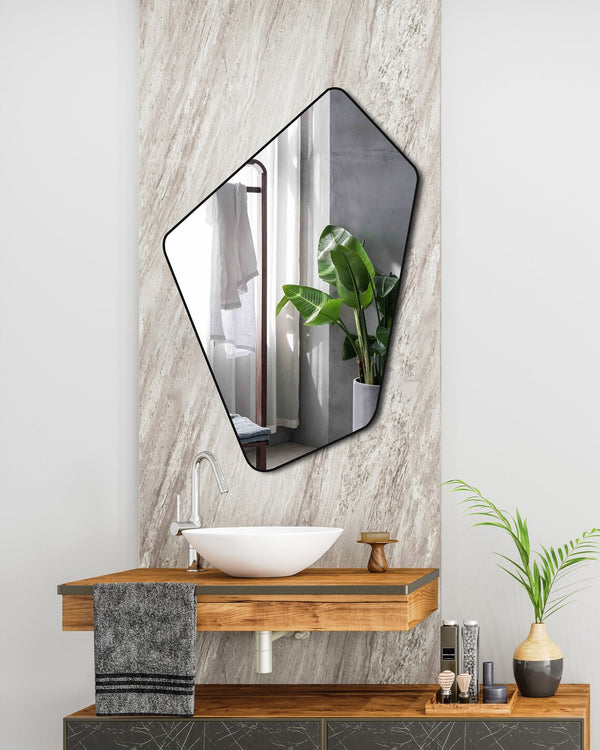 Miroir de salle de bain salon irrégulier