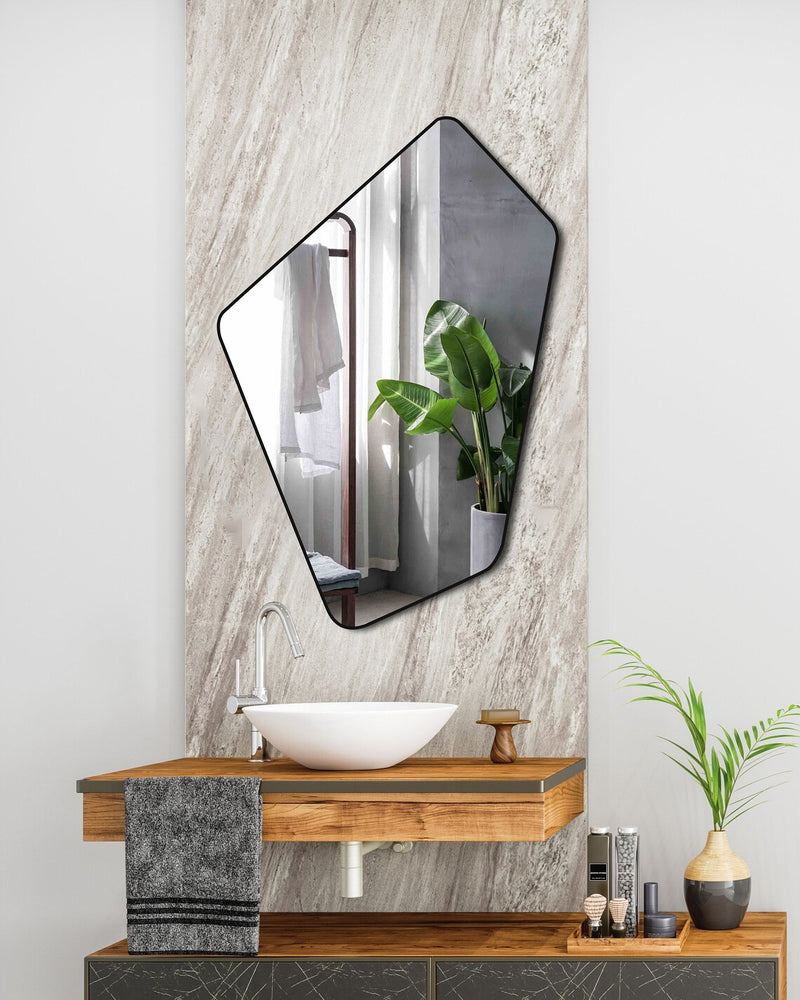 Miroir de salle de bain salon irrégulier