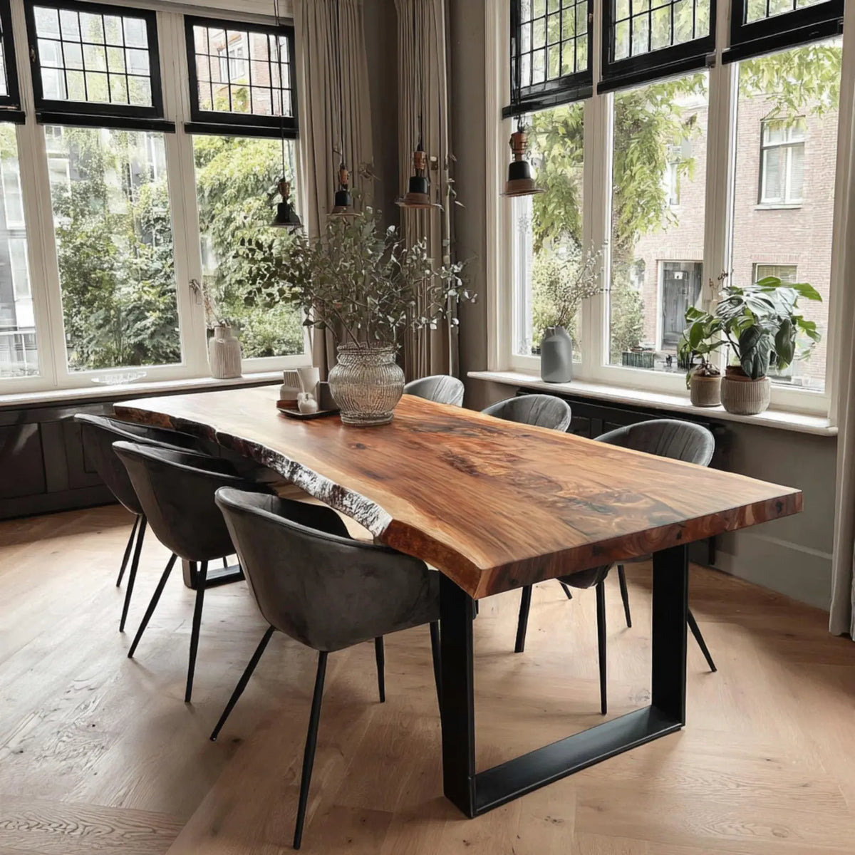Table de salle à manger en noyer