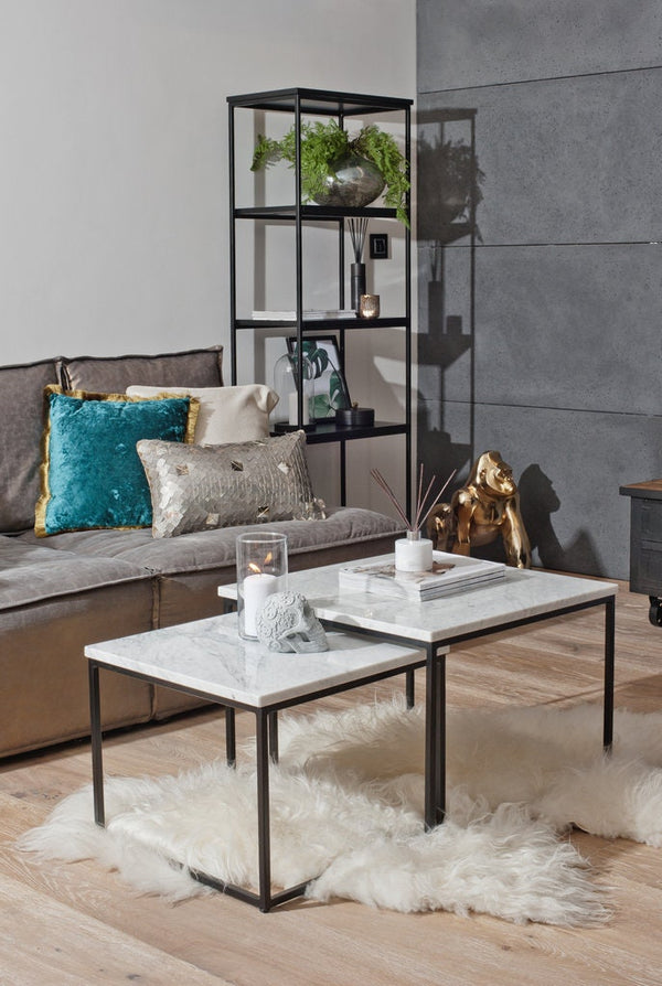 MONA - Ensemble de tables avec plateau en marbre