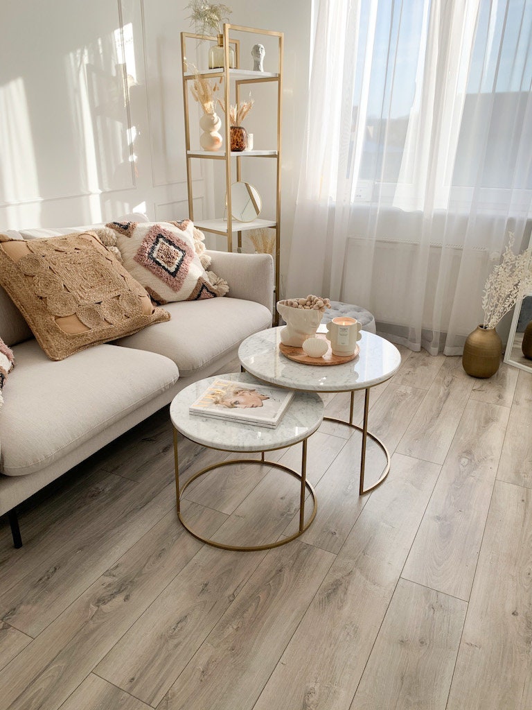 Duo de Tables Basses – Marbre