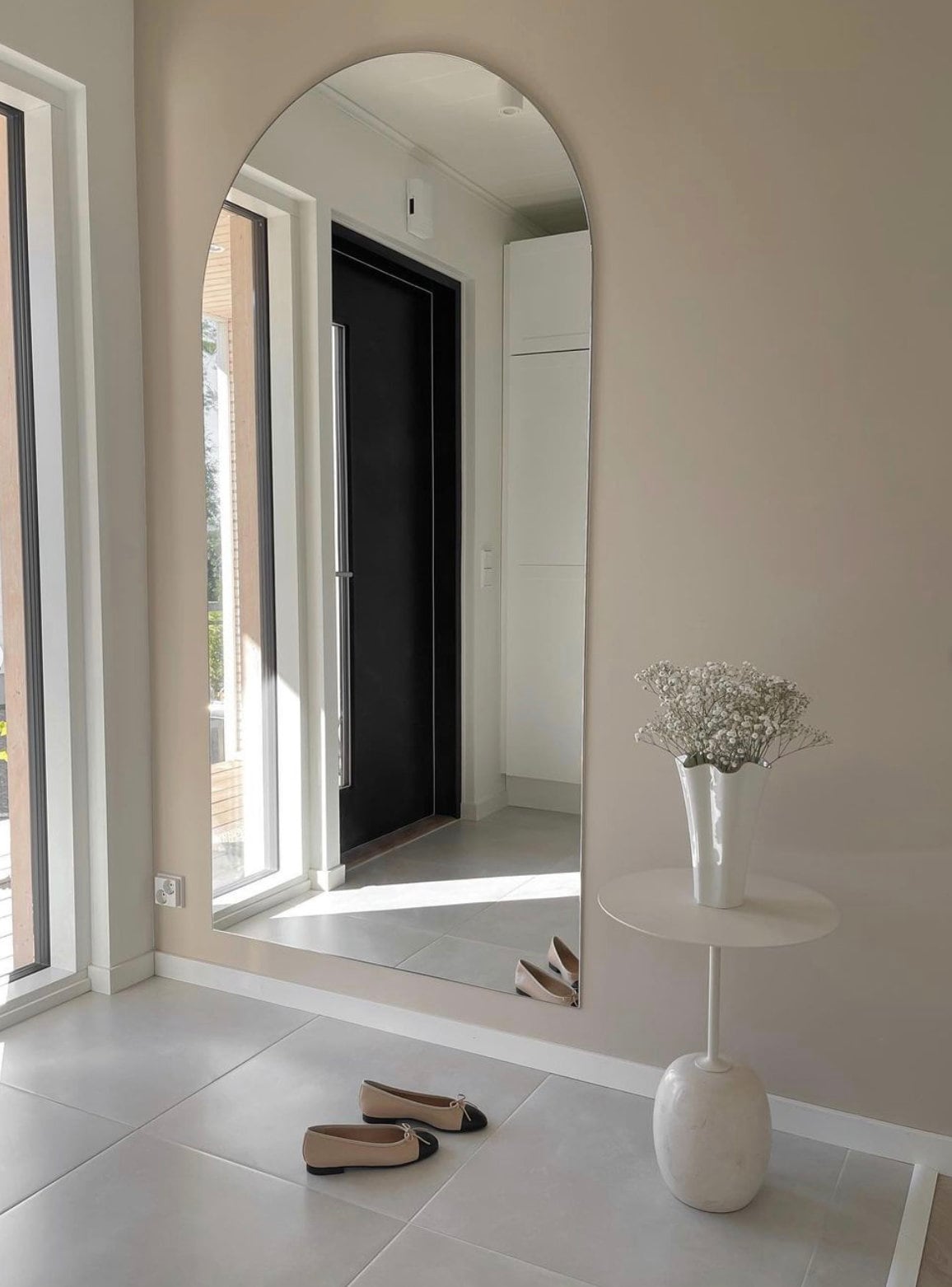 Miroir pour sol en arche moderne