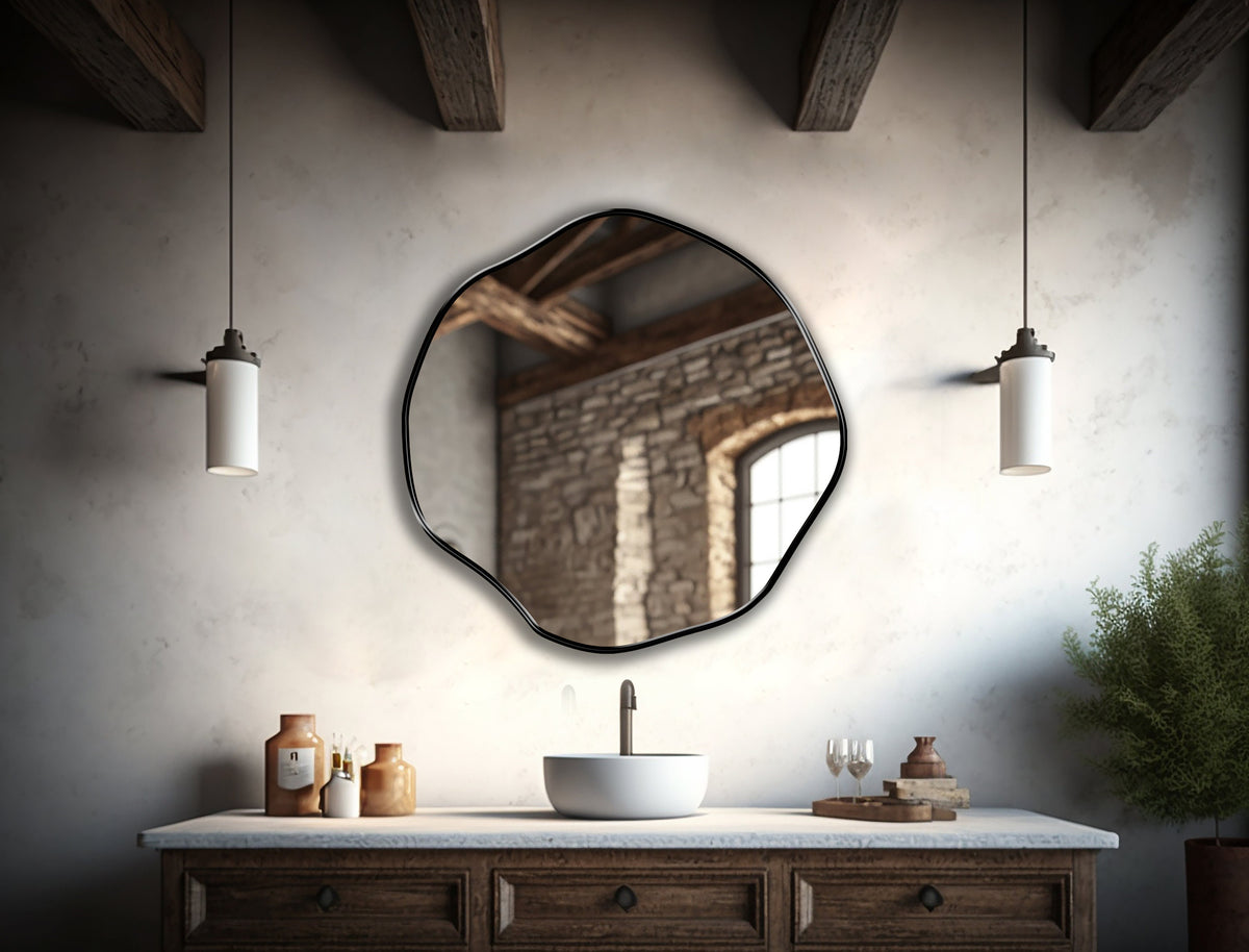 Miroir circulaire asymétrique