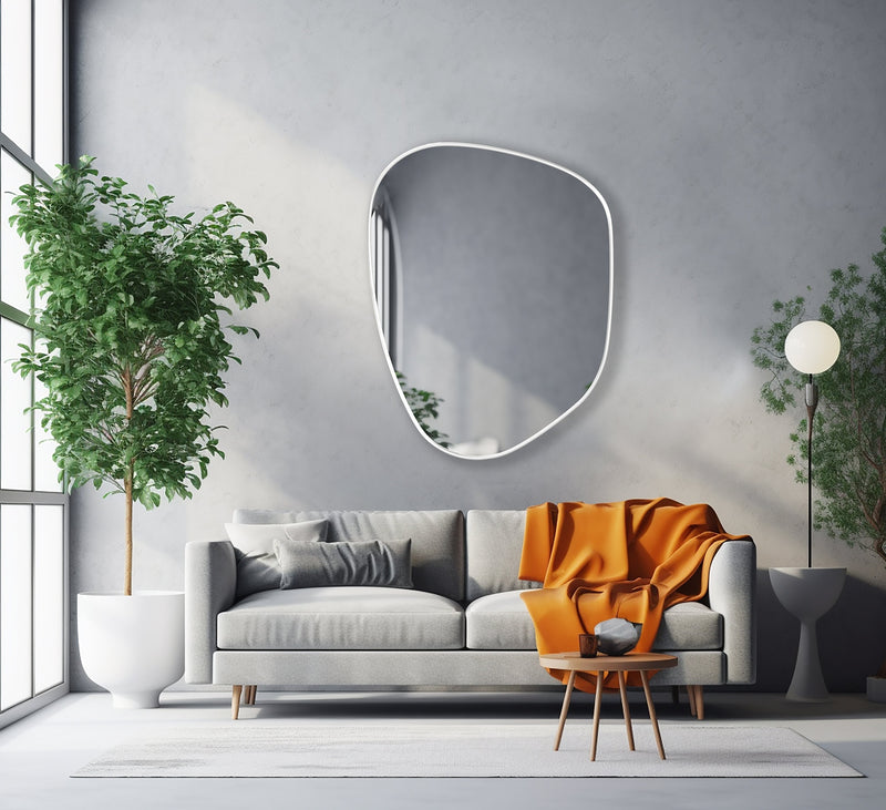 Miroir cerclé de métal