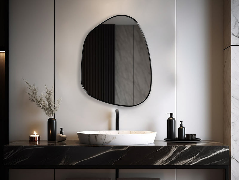 Miroir cerclé de métal