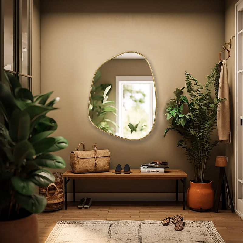 Miroir cerclé de métal