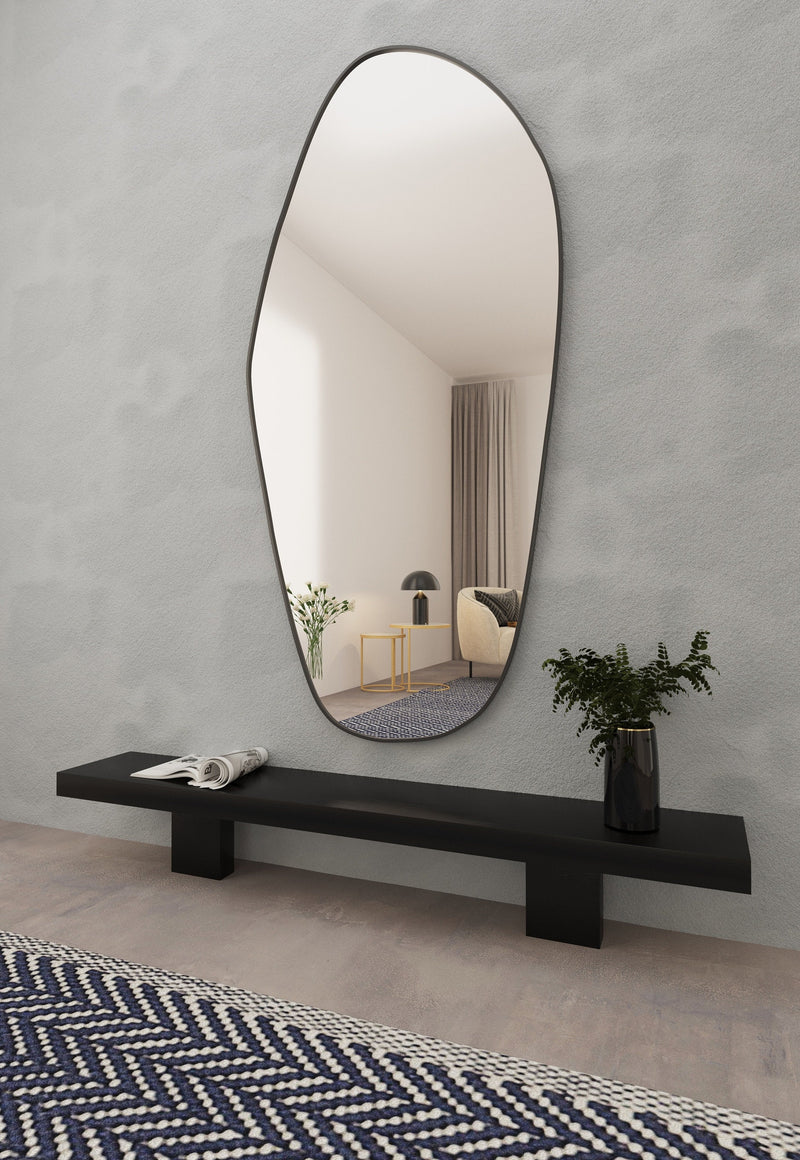 Grands miroirs muraux asymétriques irréguliers