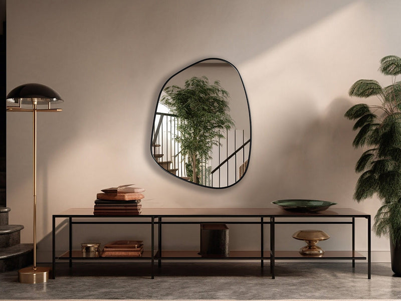 Miroir cerclé de métal