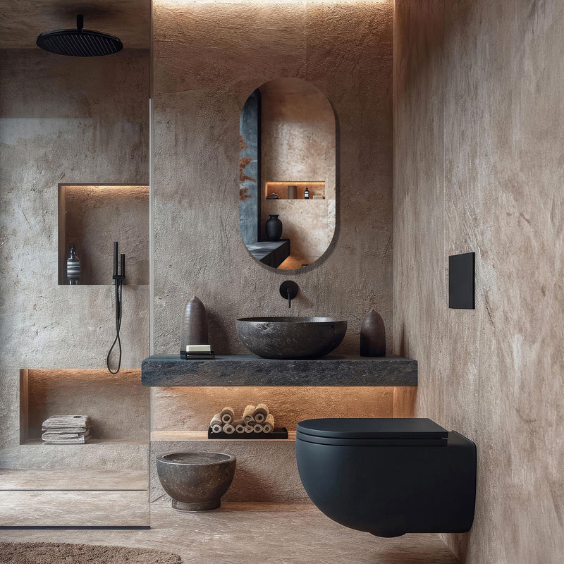 Miroir de salle de bain LED ovale