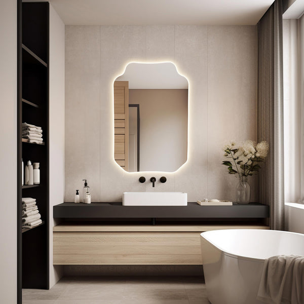 Miroir lumineux LED esthétique