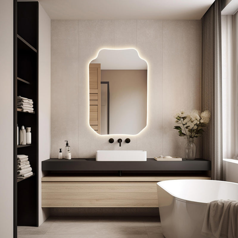 Miroir lumineux LED esthétique